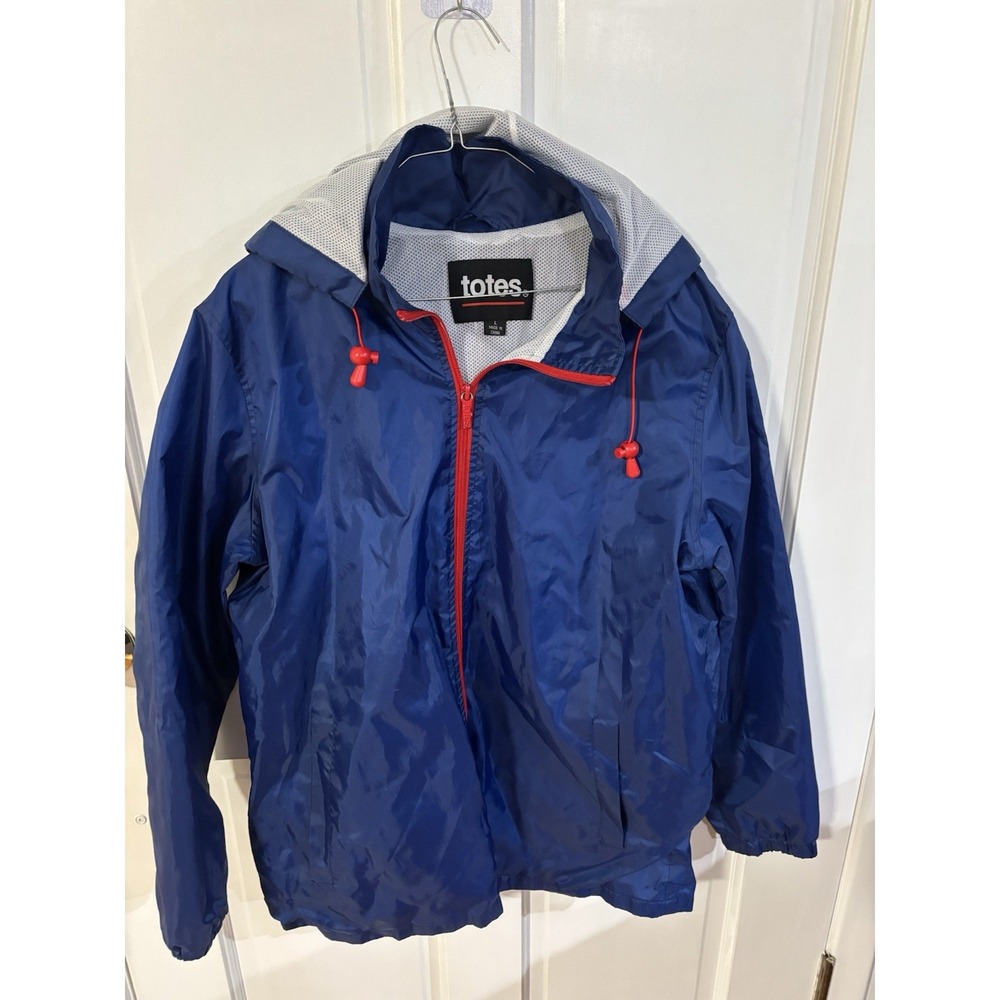 Totes Blue Windbreaker Men's Large